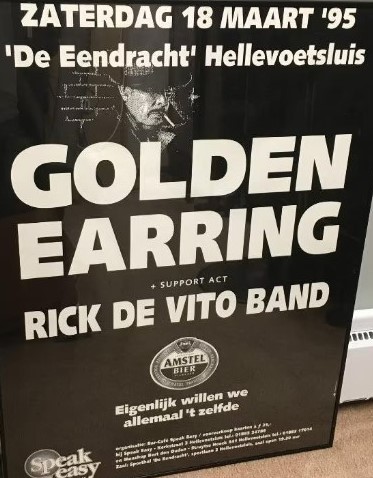 Golden Earring show poster March 18 1995 Helevoetsluis - Sporthal de Eendracht